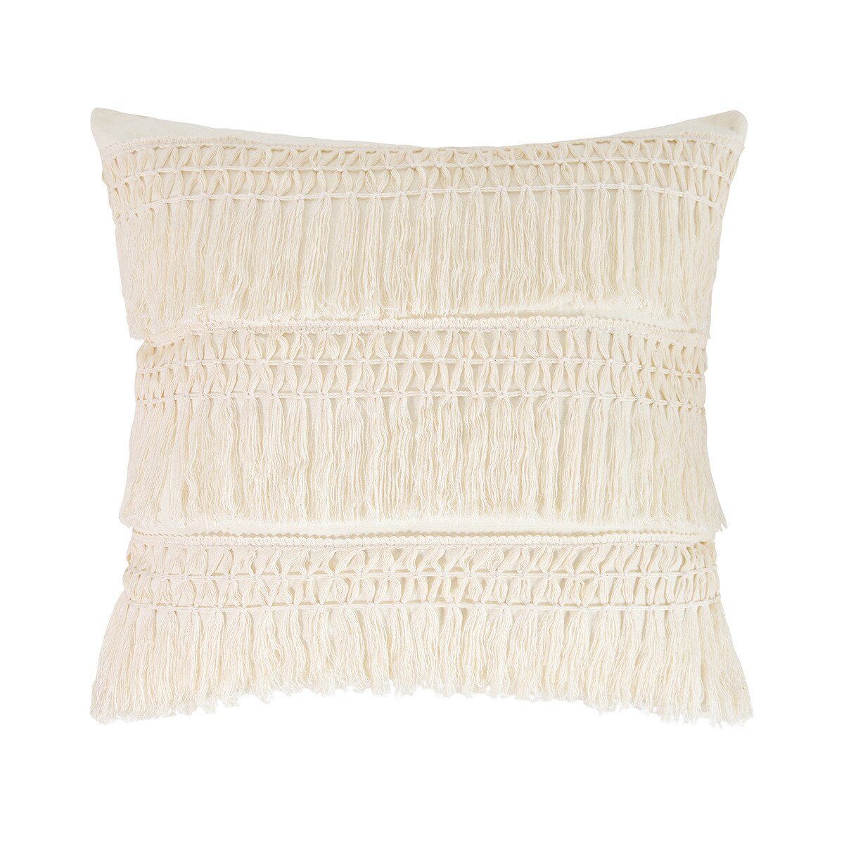 Japandi Cotton Linen Pillow Cover | Beige Woven Design | Modern Cushion Case | Minimalist Home Décor | Brick by Brick