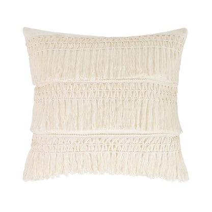 Japandi Cotton Linen Pillow Cover | Beige Woven Design | Modern Cushion Case | Minimalist Home Décor | Brick by Brick