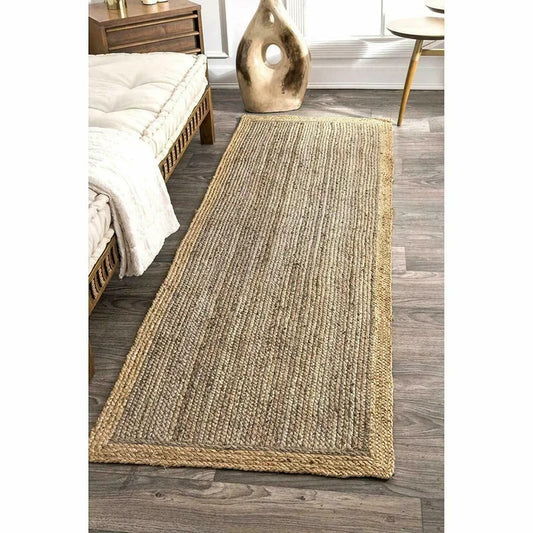 Natural Fibre Area Rug | Neutral Tones  Rustic Farmhouse Style Living Room | Brick by Brick