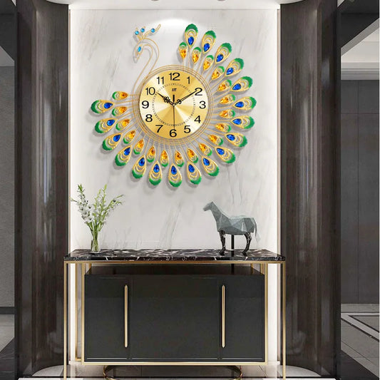 Modern Oversized Wall Clock | 20.9" Metal Frame | Silent Quartz Movement | Elegant Home Decor | Brick by Brick