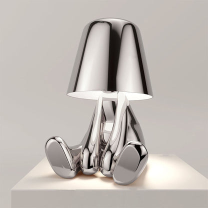Rechargeable LED Table Lamp | Touch Dimmable, Gold or Silver | Compact Wireless Lighting