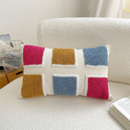 Square Stripe Japandi Pillowcase | Cotton & Linen | Elegant Home Decor | Brick by Brick