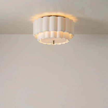 Natural Fabric Pendant Lamp | D 17.7 - 25.6 in | Wabi Sabi Chandelier | Retro Bohemian Style Lighting | Brick by Brick