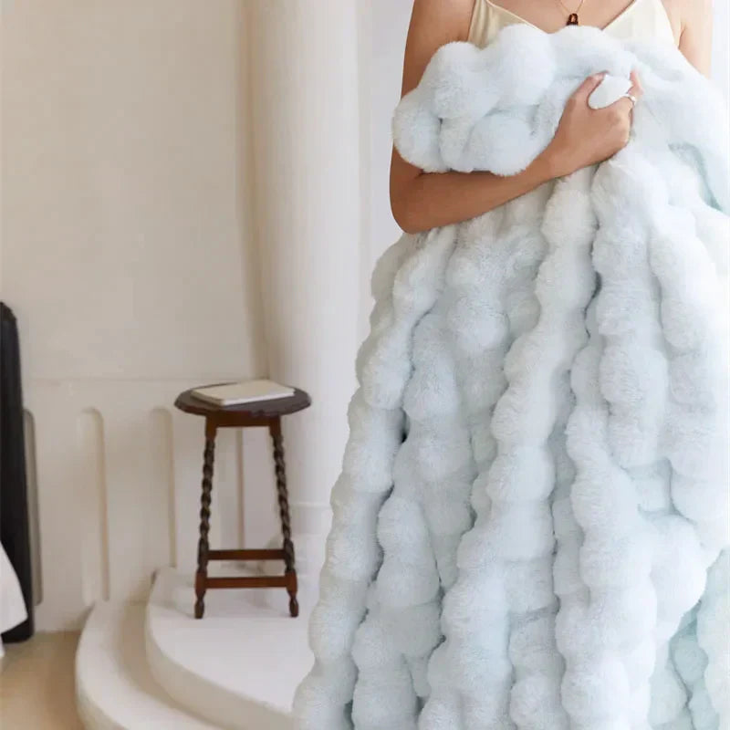 Luxury Winter Throw Blanket | 39.4 - 62.9 in | Cloud-Soft Textured Design | Cozy Home Accent | Brick by Brick