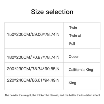 New Zealand Wool Blanket | 59 - 87 in | Thick Heating Blanket | Ultra-Fine Wool Four Season Quilt Core | Double & Single Bedding | Brick by Brick