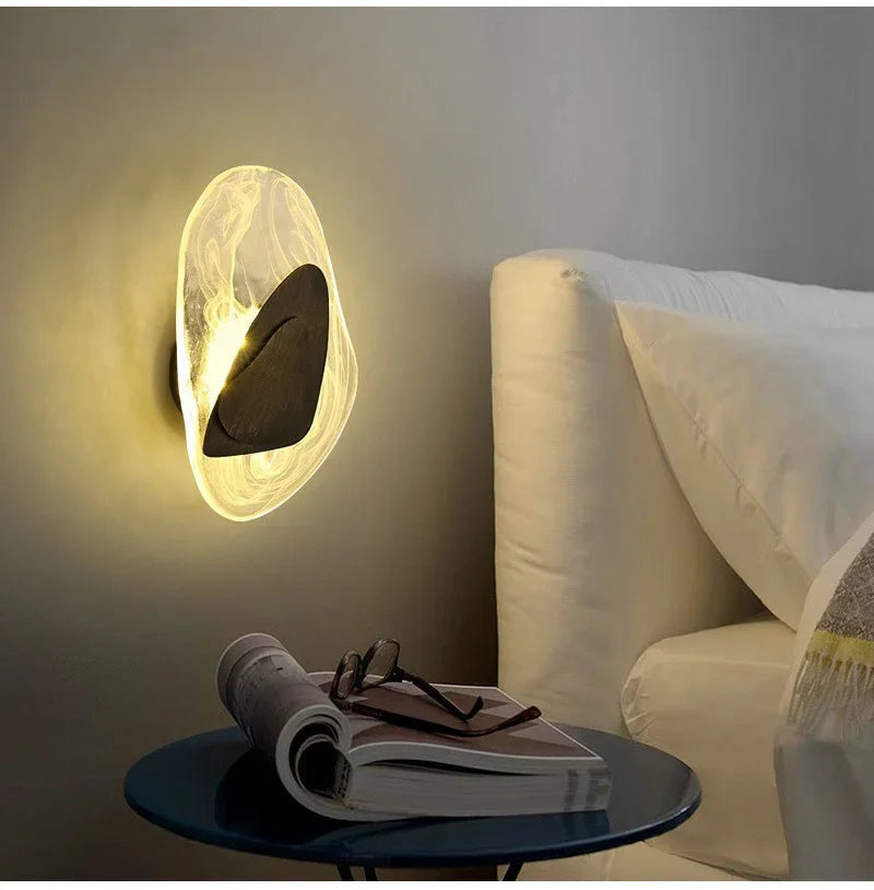 Nordic Marble Wall Lamp | H11.81-11.75 in | Modern LED Sconce | Elegant Home Decor Lighting | Brick by Brick
