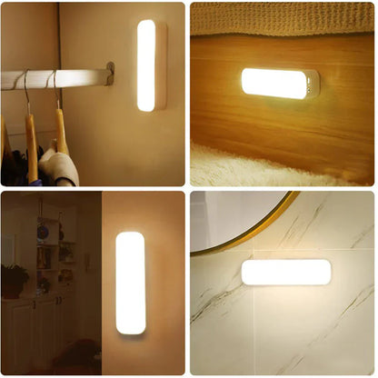 Motion Sensor Wall Light | USB Rechargeable & Wireless | 3 Light Modes | Magnetic Mount