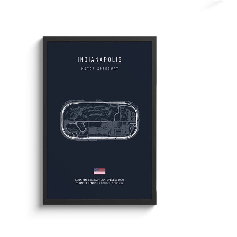 F1 Track Wall Art | 8in - 20in | Motorsport Canvas Print | Racing Circuit Poster | Home & Office Decor | Brick by Brick