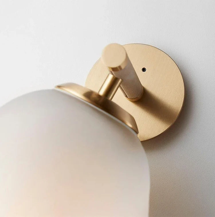 Glass Wall-Mounted Lamp | 15.7 x 3.9 in | Scandinavian Design | Ambient Lighting | Brick by Brick