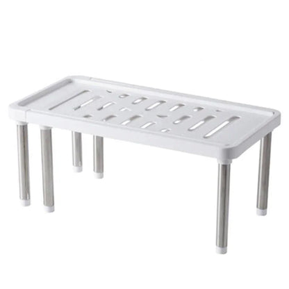 Expandable Shelf Rack | 13.7 × 7 × 6.1 in | Telescopic Storage Rack | Retractable Storage Stand | Anti-Slip Base | Brick by Brick