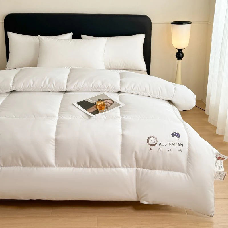 Australian Wool Blanket | 59 - 87 in | All-Season Thick Heating Blanket | Soft & Warm Bedding for Home | Brick by Brick