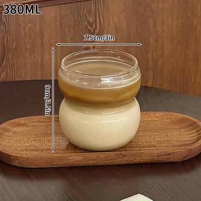 Wave Glass Cup | Transparent Ripple Drinking Cup | 300ml to 650ml | Creative Mug | Brick by Brick