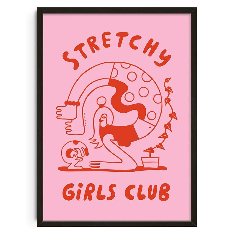 Vintage Abstract  Wall Art | 7.9 - 19.7 in | Mind Maze Poster | Retro Canvas Print | Unframed | Brick by Brick