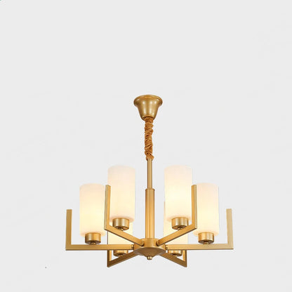 Retro Nordic LED Chandelier | H19.7 in | 6-15 Light Heads | Iron Art Hanging Lamp | Ceiling Light Fixture | Brick by Brick