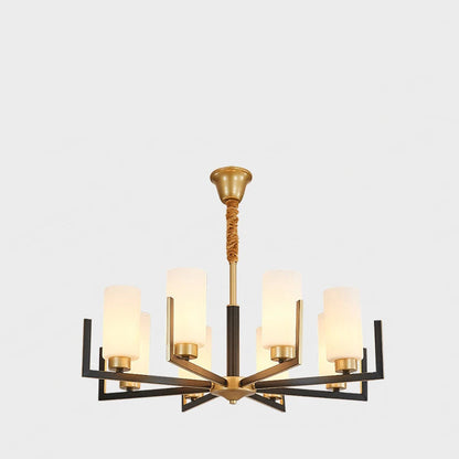 Retro Nordic LED Chandelier | H19.7 in | 6-15 Light Heads | Iron Art Hanging Lamp | Ceiling Light Fixture | Brick by Brick