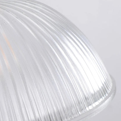 Retro Glass Pendant Light | 7.9in or 9.8in | Nordic Wood Hanging Lamp | Vintage Modern Ceiling Fixture | Brick by Brick