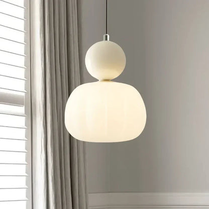 Art Deco Pendant Lamp | 1 - 3 Heads | Cream Finish | Modern Bauhaus Style | G9 Bulb Compatible | Brick by Brick