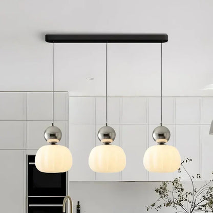 Art Deco Pendant Lamp | 1 - 3 Heads | Cream Finish | Modern Bauhaus Style | G9 Bulb Compatible | Brick by Brick