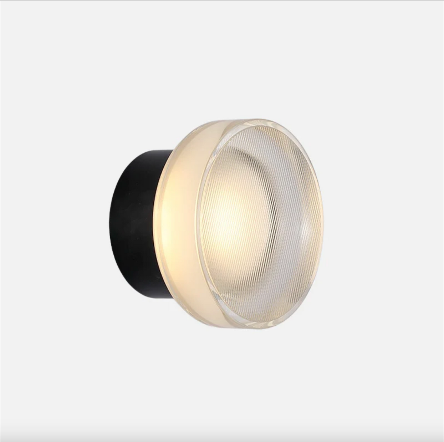 Dome Wall Light | 5.5 x 3.9 in | LED Flush Mount | Matte Black or Gold | Brick by Brick