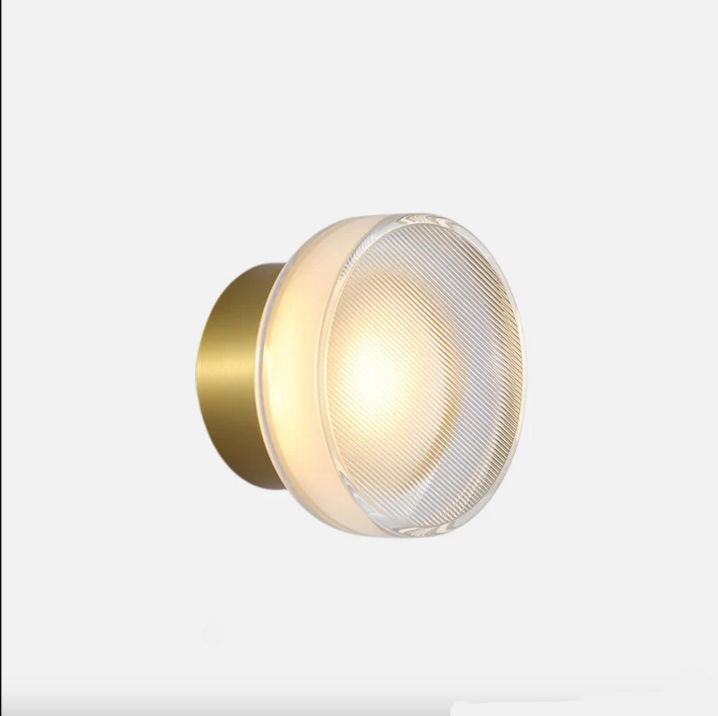 Dome Wall Light | 5.5 x 3.9 in | LED Flush Mount | Matte Black or Gold | Brick by Brick