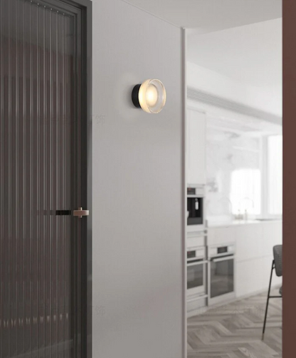 Dome Wall Light | 5.5 x 3.9 in | LED Flush Mount | Matte Black or Gold | Brick by Brick