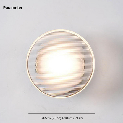 Dome Wall Light | 5.5 x 3.9 in | LED Flush Mount | Matte Black or Gold | Brick by Brick