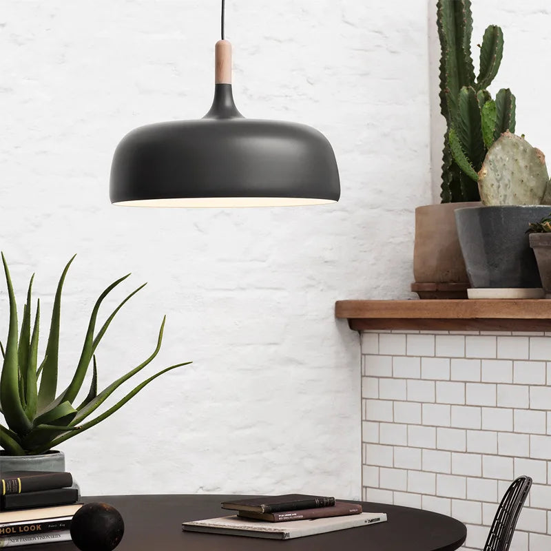 Nordic Modern Pendant Light | W12.6 × H39.4 in | Iron LED Ceiling Lamp | E27 Hanging Fixture for Dining & Living Room | Brick by Brick