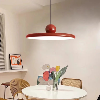 Pendant Lamp | 7.9 - 11.8in | Retro Flying Saucer Design | Metal Chandelier | Nordic Cream Style | LED E27 | Brick by Brick