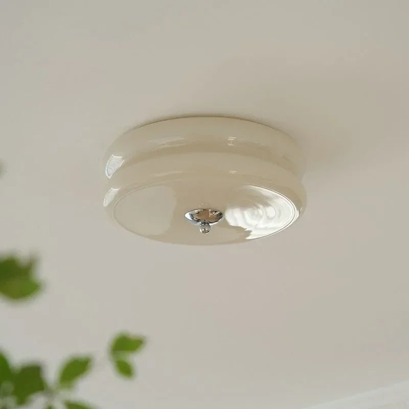 Bauhaus Glass Ceiling Lamp | 12.6in or 15.7 inModern Downlight Fixture | LED Surface Mounted Lighting | Brick by Brick
