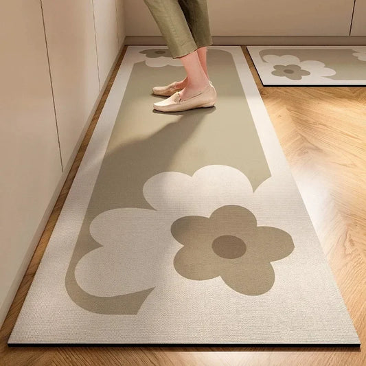 Japanese Diatomite Floor Mat | Soft Suede Anti-Slip Absorbent Rug | Washable Modern Carpet | Brick by Brick