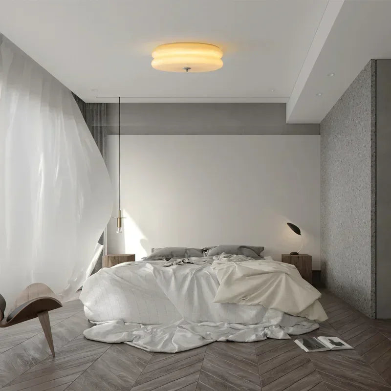 Bauhaus Glass Ceiling Lamp | 12.6in or 15.7 inModern Downlight Fixture | LED Surface Mounted Lighting | Brick by Brick