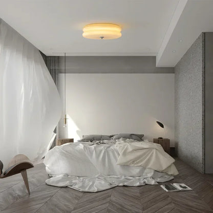 Bauhaus Glass Ceiling Lamp | 12.6in or 15.7 inModern Downlight Fixture | LED Surface Mounted Lighting | Brick by Brick