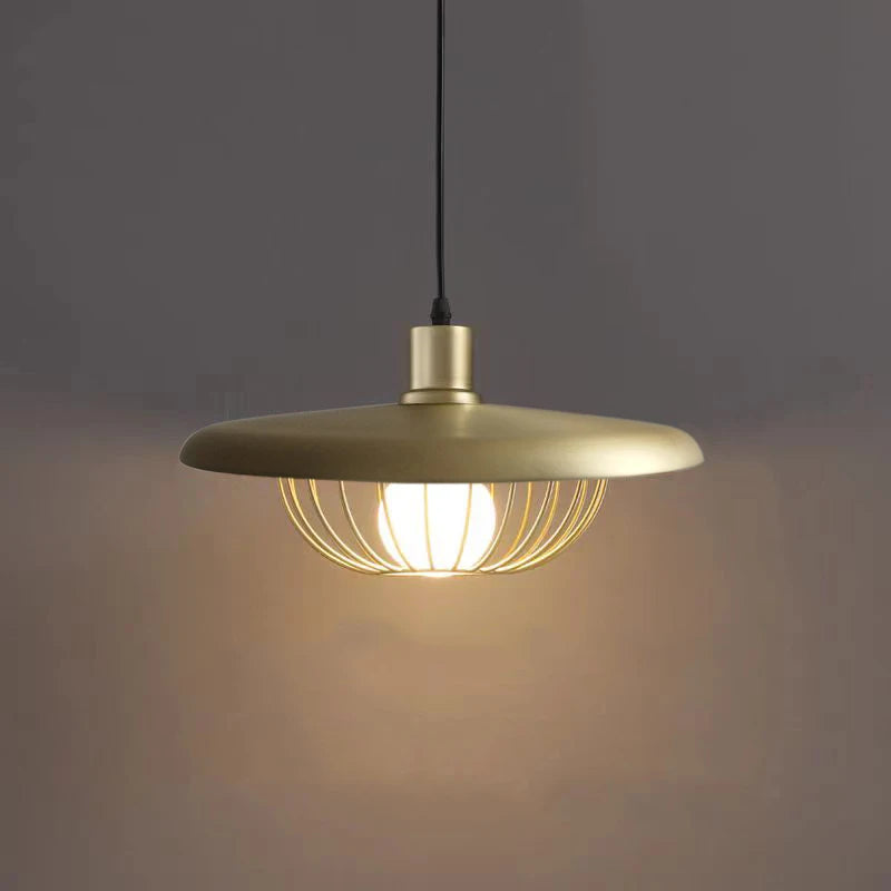 Iron Pendant Light | 13.8 x 7.1 in | Imitation Wood Chandelier | E27 Ceiling Lamp | Brick by Brick