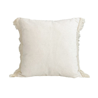 Japandi Cotton Linen Pillow Cover | Beige Woven Design | Modern Cushion Case | Minimalist Home Décor | Brick by Brick