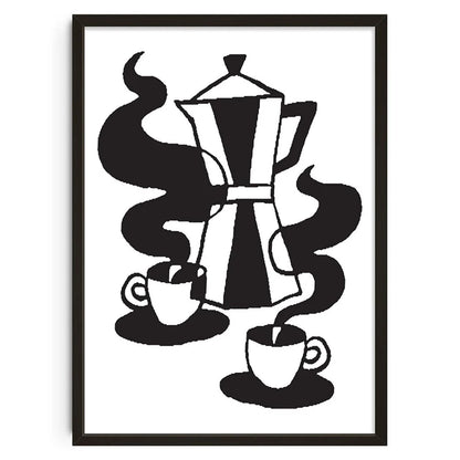 Vintage Abstract  Wall Art | 7.9 - 19.7 in | Mind Maze Poster | Retro Canvas Print | Unframed | Brick by Brick