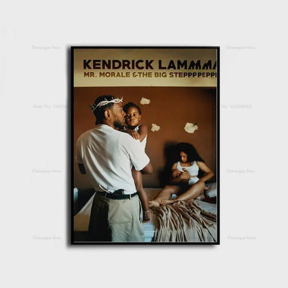 Kendrick Lamar Album Canvas Wall Art | 7.9 - 19.7 in | Good Kid Maad City Poster | Hip Hop Music Decor | Unframed | Brick by Brick