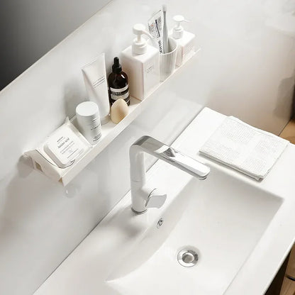 Self Adhesive Wall Shelf | 11.8 x 4.3 x 2.8 in | Multifunction No-Drill Storage Rack | Space-Saving Organizer | Brick by Brick