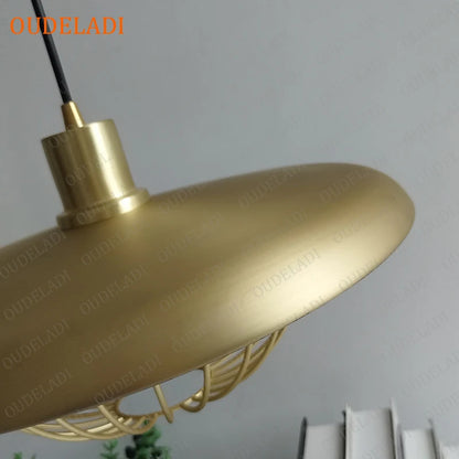 Iron Pendant Light | 13.8 x 7.1 in | Imitation Wood Chandelier | E27 Ceiling Lamp | Brick by Brick