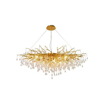 American Crystal Pendant Chandelier | D15.7- 47.2 in & L39.4-70.9 in | Modern Luxury Ceiling Light | Brick by Brick