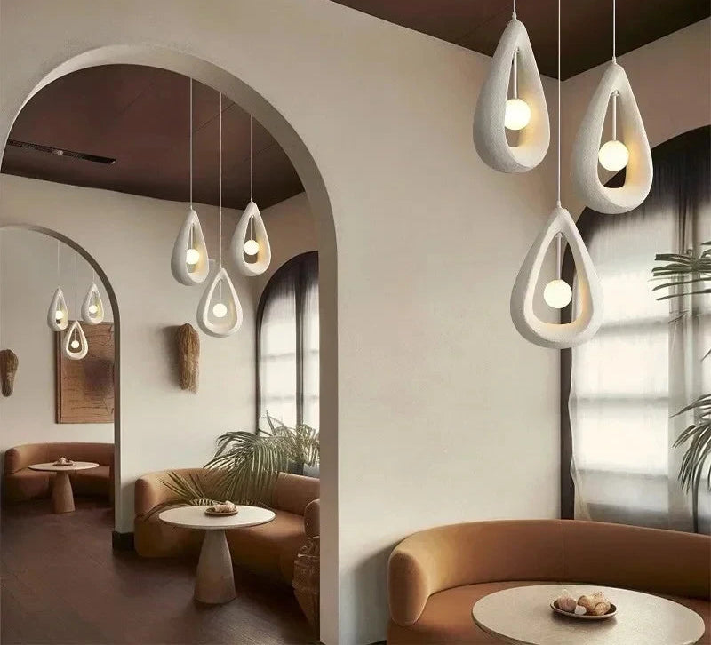 Japanese Wabi Sabi Pendant Light | 7.9 - 15.7 in | Nordic Style Modern Ceiling Lamp  | 110–240V | Brick by Brick