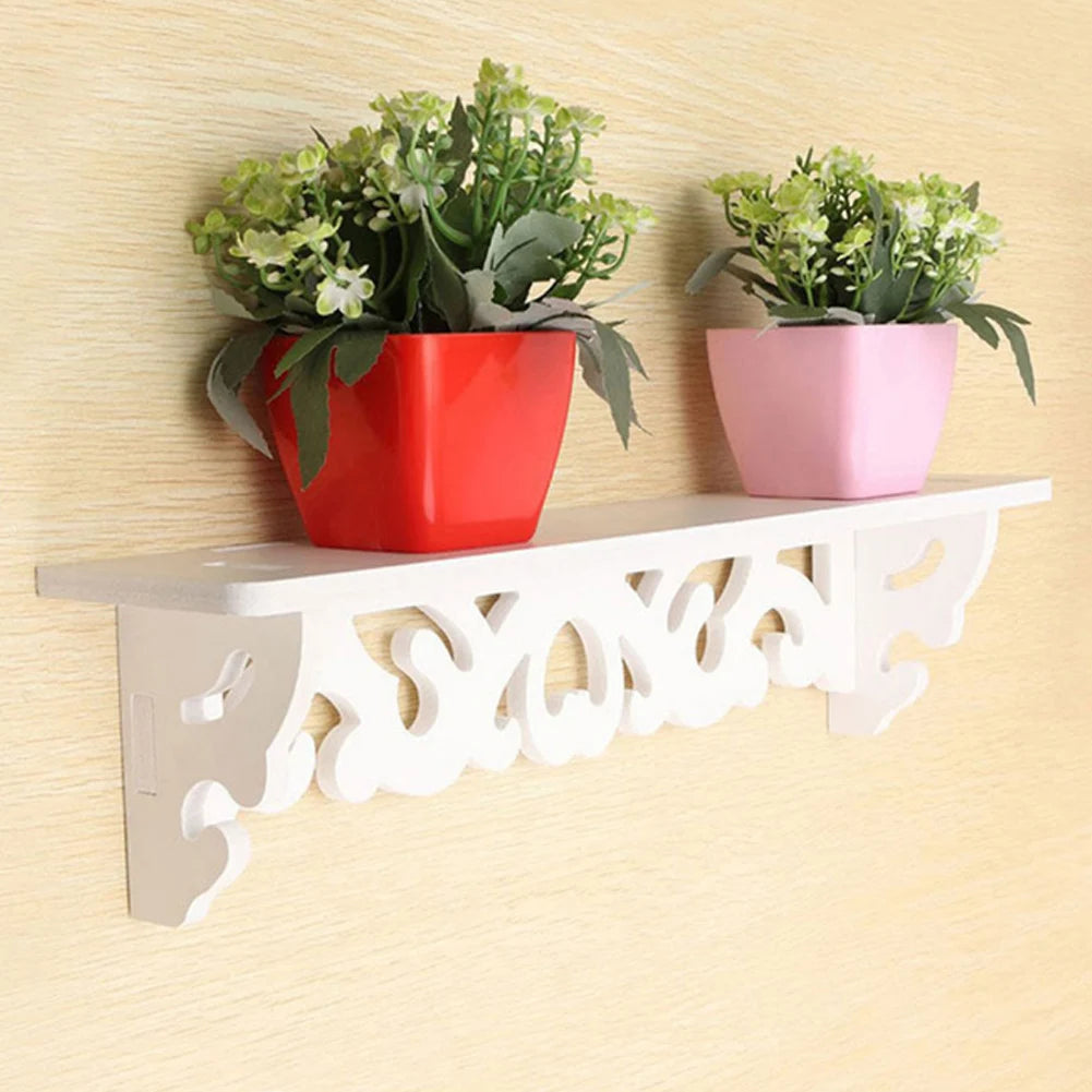 Floating Wall Shelves | Set of 3 | White Wooden Display | Modern Decorative Storage | Brick by Brick