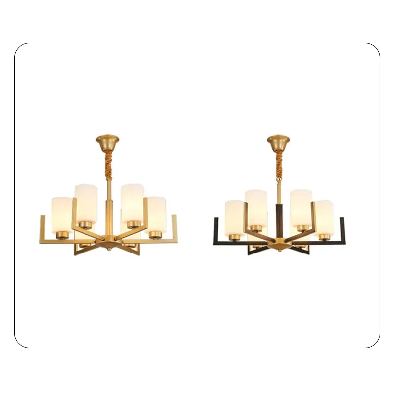 Retro Nordic LED Chandelier | H19.7 in | 6-15 Light Heads | Iron Art Hanging Lamp | Ceiling Light Fixture | Brick by Brick