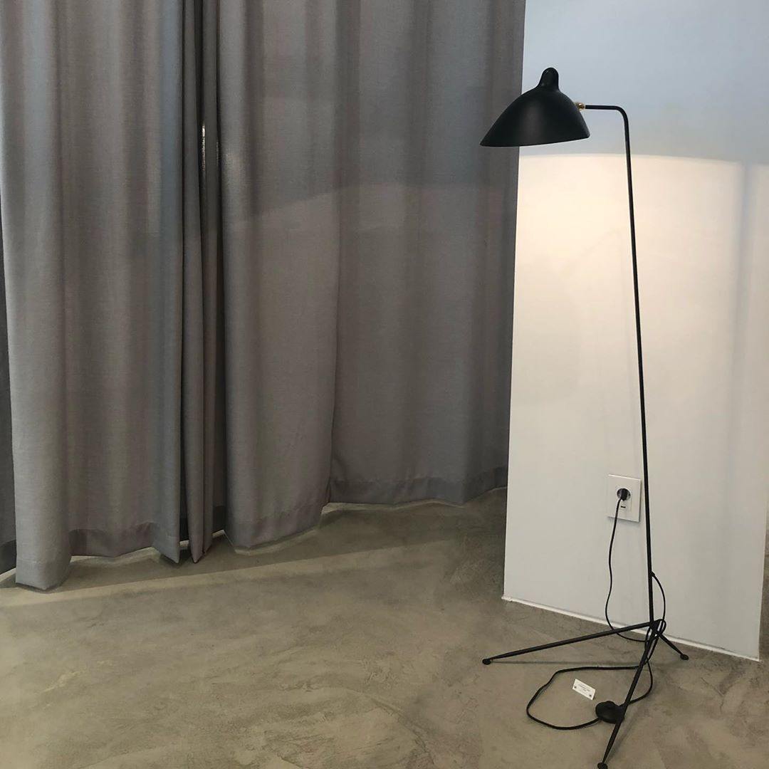 Serge Mouille Black Floor Lamp | Modern Standing Lamp for Living Room | 66.9 Durable Metal & Brass | Brick by Brick London 3