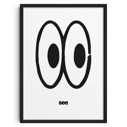 Vintage Abstract  Wall Art | 7.9 - 19.7 in | Mind Maze Poster | Retro Canvas Print | Unframed | Brick by Brick