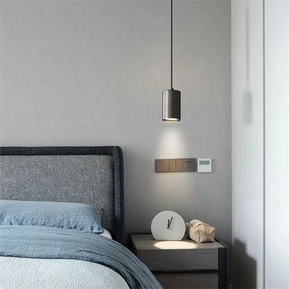 Modern Pendant Lamp | 2.4 x 4.3in | Nordic Minimalist LED Iron Light | Bedroom Living Room Ceiling Fixture | Brick by Brick