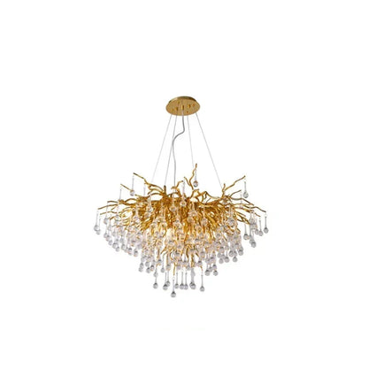 American Crystal Pendant Chandelier | D15.7- 47.2 in & L39.4-70.9 in | Modern Luxury Ceiling Light | Brick by Brick