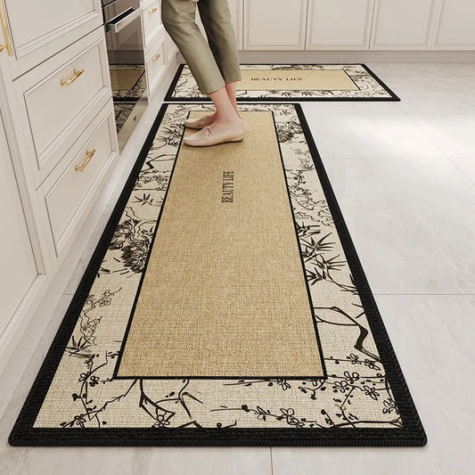 Long Kitchen Rug | Non-Slip Polyester Rug | Waterproof Wear-Resistant Carpet | Brick by Brick