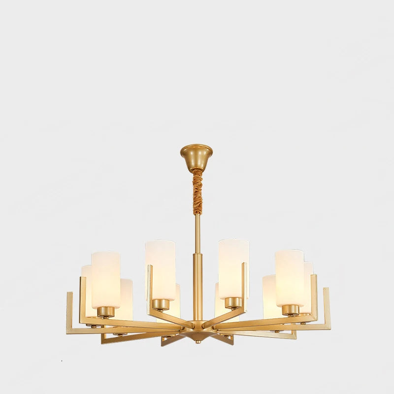 Retro Nordic LED Chandelier | H19.7 in | 6-15 Light Heads | Iron Art Hanging Lamp | Ceiling Light Fixture | Brick by Brick