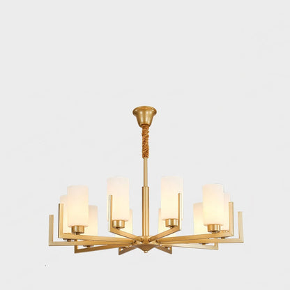 Retro Nordic LED Chandelier | H19.7 in | 6-15 Light Heads | Iron Art Hanging Lamp | Ceiling Light Fixture | Brick by Brick