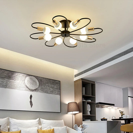 Modern Industrial Ceiling Lamp | L19.69-32.68 in | E27 Pendant Light | Retro Iron Chandelier | Brick by Brick